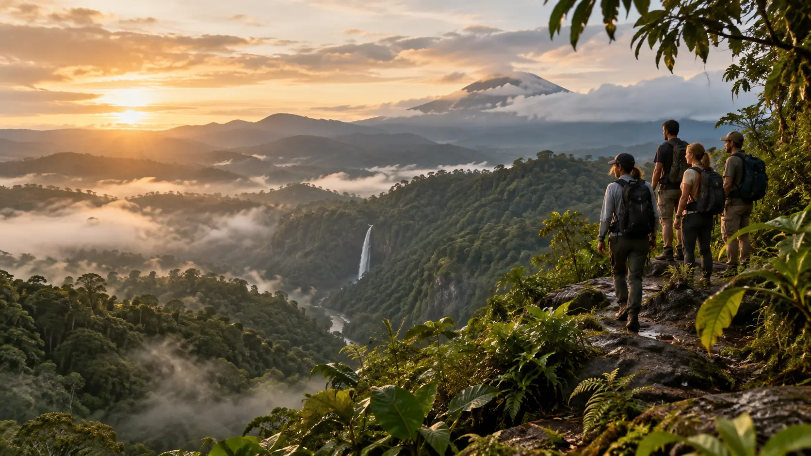 A wide view across Costa Rica’s rainforest